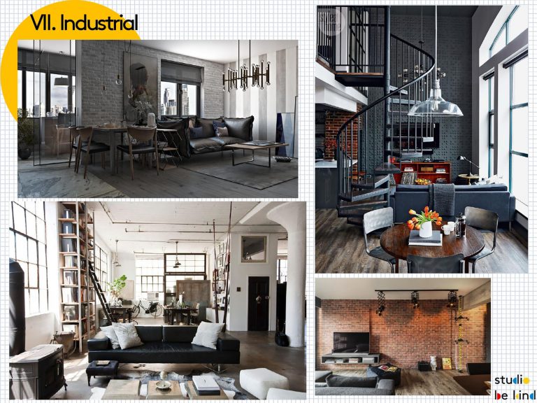 Industrial style design samples